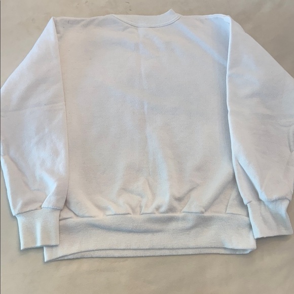 Vintage! Kids White Cotton-Blend Crew “Kids For a Caring World”, sz S - Picture 7 of 9